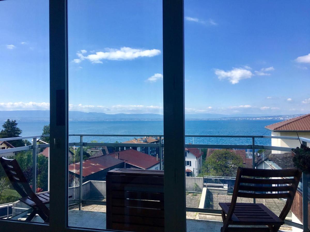 Appartement Vue lac Panoramique à Évian-les-Bains Extérieur photo
